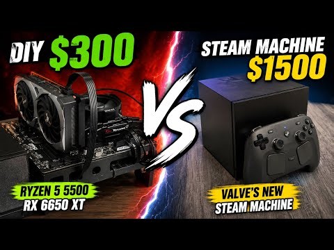 DIY Steam Machine 2026 | (Bazzite) SteamOS + Ryzen 5 5500 + RX 6650 XT Build