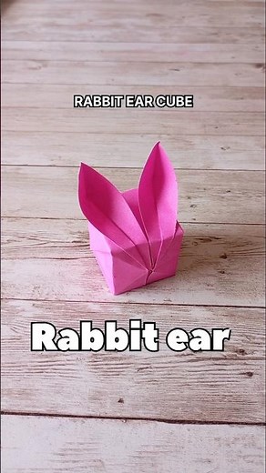 📦🐰 Cute Rabbit Ear Cube | Paper Origami