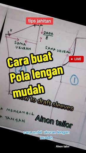 Cara Mudah Buat Pola Lengan: Tips Jahitan