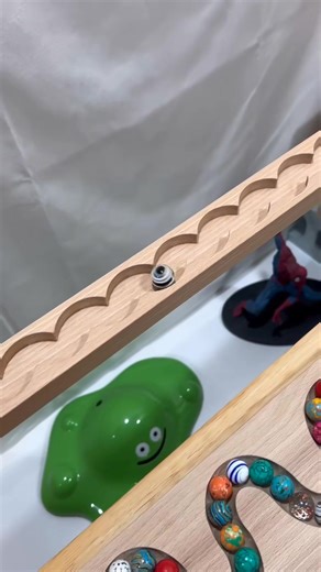 21K views · 178 reactions | Marble Run ASMR　☆Little Carpenter Wooden Ramp Kugel Bahn Big Speed Circle2025#marblerun #marblesrace #marble#マーブルランレース#shorts | MarbleRacez1 | Facebook