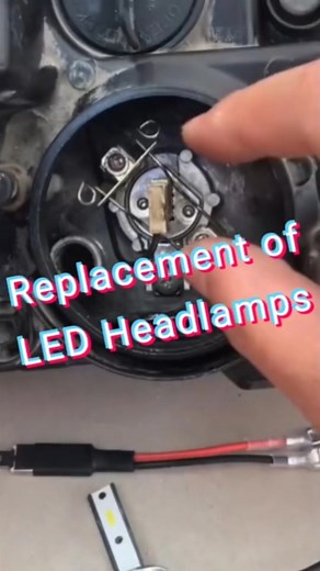 H1 bulb replacement need extra convert wire to complete#carlights #autoledlights #install #headlights #headlamps #ledcolight #auto #trucklights #fyp #headlightbulbs #jgzmled