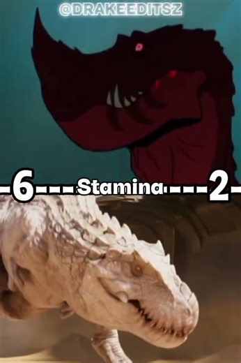 Albino Tyrannosaurus (ld&r) vs Alpha Horned T-Rex (primal) #primal #lovedeathandrobots