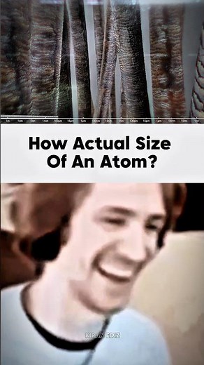How actual Size Of An Atom 💀🥶 | #space #science #shorts