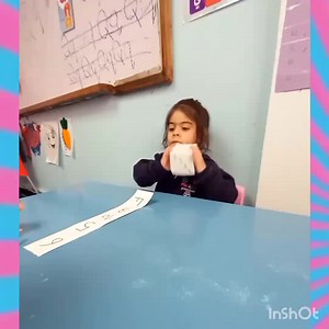 Roll the dice and put circle on the right number 🎲🔢🧮 #cottoncandy 🍧class Fouad st. Branch🚩 | Pink and Blue Preschool