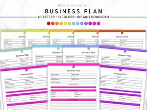 Business Plan Printable, Small Business Planner, Startup Plan Template, Entrepreneur PDF, Business Strategy, Instant Download - Etsy Australia