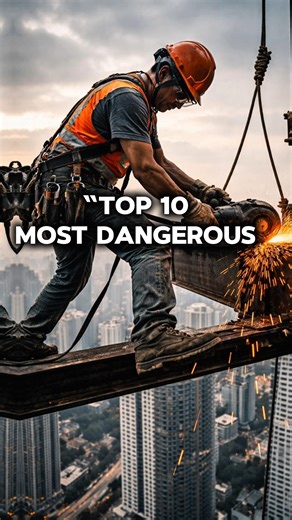 Most Dangerous Jobs In the World 🌍 #dangerous #jobs #risk #fast #top10 #danger #fyp #explore #short