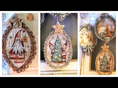 5 ADORNOS NAVIDEÑOS CON CARTÓN, INCREÍBLES , YOBANKA ART