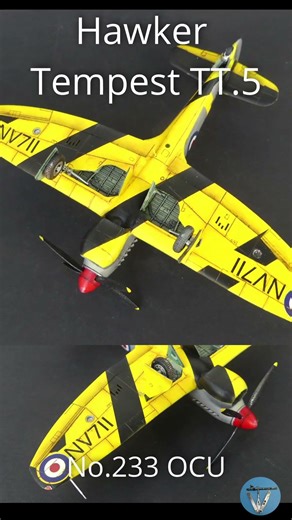 Hawker Tempest TT.5 1/72 (KP) Final reveal #172scalemodels #scalemodel