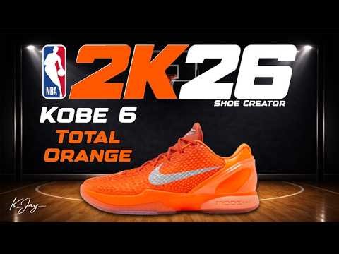 NBA 2K26 Shoe Creator - How to make Kobe 6 'Total Orange'