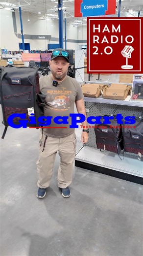 Jason, KC5HWB of Ham Radio 2.0, is showing off the Ham Radio 2.0 Special Edition of the GigaParts Explorer Modular Backpack System 2.0—built for portable ops, POTA, SOTA, and any ham radio adventure! 📡 Made from waterproof, ultra-durable laminate fabric, this bag is designed for maximum organization, rugged durability, and modular expansion. With 35L of customizable storage, an interior hook & loop panel for aux pouches, and enlarged side pockets for your gear (yes, even your Explorer POTA mast