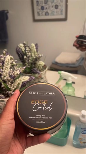 4.6K views | Benefits of the Bask and Lather Strong Hold Edge Control Formula: ✅ Edge control that doesn’t flake or turn white ✅ Edge control that doesn't move ✅ Edge control that grows hair | Bask & Lather Co | Facebook