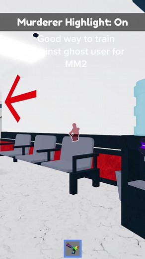 Game name is mm2 aim trainer #mm2 #roblox #fyp #ghost | don't blink don't even blink