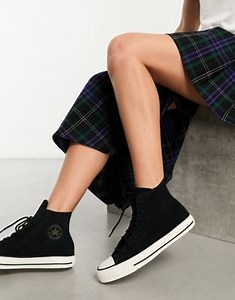 Converse Chuck Taylor All Star Hi sneakers in black suede | ASOS