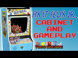 Fix It Felix Jr - Cabinet and Gameplay
