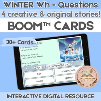 Winter Boom™ Cards: Wh - Questions & Inferences