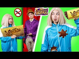 How To Sneak Candies by Willy Wonka Into The Chocolate Factory | Fun Ideas By Crafty Hacks