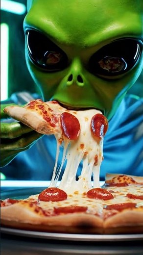 🛸 Alien Pizza ASMR 🍕 | Melting Cheese from Another Galaxy