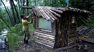 353K views · 7.1K reactions | Construction of the Log Cabin Off grid Woodworking | Tiny Home Decor | Facebook