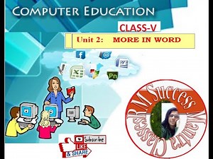 CBSE || Class-5 Computer || Chapter-2 || More In MS-Word ||