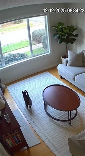 Cat Smashes Through Window!