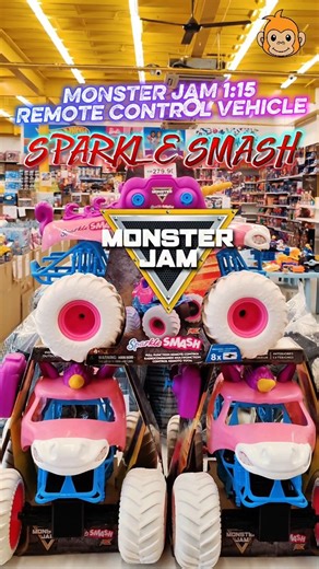 🚨 NEW ARRIVAL ALERT! 🚨 The all-new Monster Jam 1:15 Remote Control Vehicle – Sparkle Smash is finally here at Mighty Utan! ✨ Big size, bold design, and seriously fun to play with 🎮 Easy-to-control RC action for maximum excitement 💥 One of the biggest Monster Jam RCs you don’t want to miss 🎉 Special DISCOUNT for Mighty Utan Members only! 📍 Available now in-store & online 🌐 https://mightyutan.com.my/product/monster-jam-115-remote-control-vehicle-sparkle-smash ⚠️ Limited stock available — gr