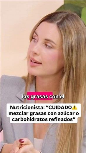 Las grasas no son el problema, son los carbohidratos refinados y el azúcar⚠️ #nutricionista
