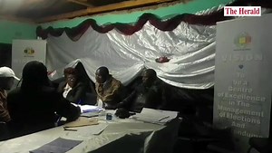Gutu West Constituency Elections Officer Mr Augustine Musasa declares Cde John Paradza of ZANU PF the duly elected Member of Parliament for Gutu West Constituency after garnering 12147 votes. Ephraem Morudu of CCC got 1 258, independent candidate Mudzingwa Sebastion got 1 775 and Robson Kurwa of NCA got 138 votes. 📹: George Maponga | The Herald-Zimbabwe
