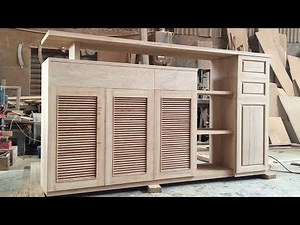 Amazing Skills Woodworking Project // How To Build Extremely Large Shoe Cabinet From Hardwood