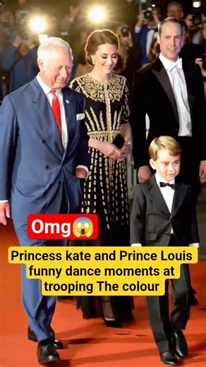 Princess kate and Prince Louis funny dance moments at Christmas carol #shorts #princelouis #kate #us