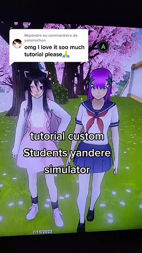 Réponse à @yansimchan #foryou #yanderesimulator #tutorial #students