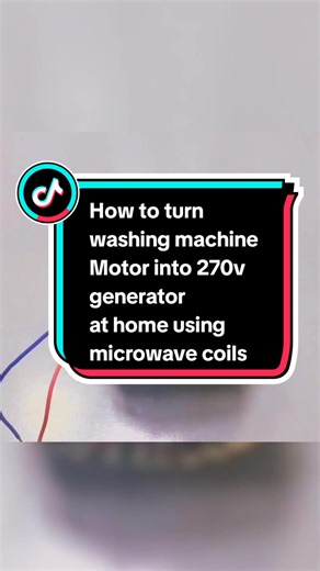 DIY 270v Generator from Washing Machine Motor