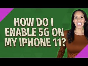 How do I enable 5G on my iPhone 11?
