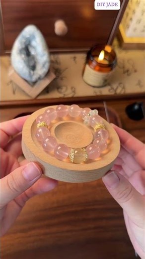This DIY crystal process is pure stress relief 😌 #diyjade #diy #stonebeads #crystals #diybracelets