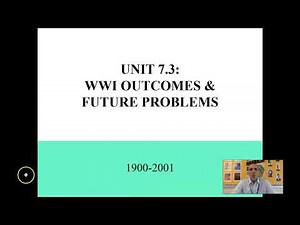 AP World History: 7.3 - WWI Outcomes & Problems
