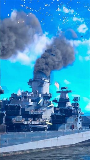 USS Alaska Naval Guns Full Broadside