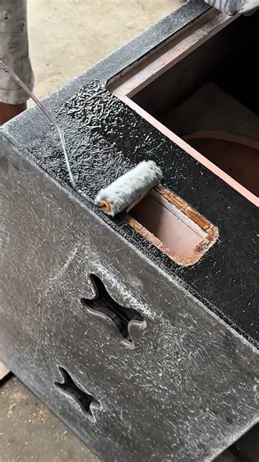 resin application #tutorial #woodworking #speakerbox