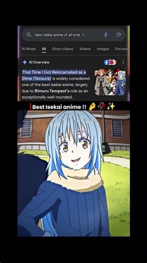 The most overpowered slime in anime history 👑💙#Rimuru #Tensura #AnimeEdit