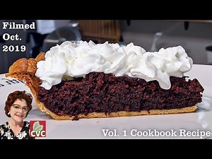 Chocolate Brownie Pie - Simple Ingredient - Old Fashioned Cooking