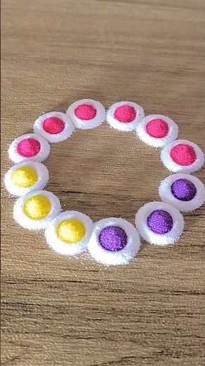 Simple Rangoli | Satisfying Rangoli | Easy Rangoli Tips and Tricks|ASMR#rangoli#satisfying#asmr