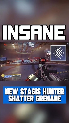 New Stasis Hunter, Titan, Warlock Shatter Grenade Gameplay ! Destiny 2 June 9 Update.