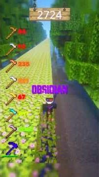 Hoe vs Azalea Leaves 🌺 in #minecraft