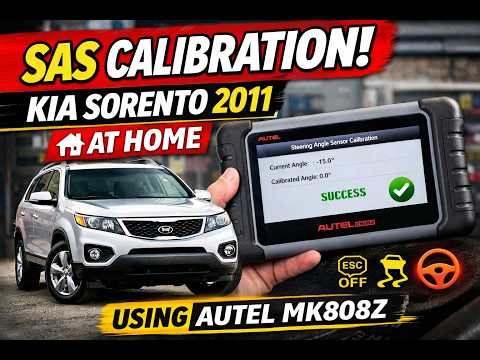 SAS Calibration KIA Sorento 2011 at Home using AUTEL MK808Z