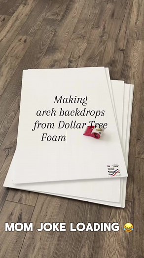 DIY Dollar Tree Foam Board Photo Arch Backdrops for parties, holidays, events #diybackdrop #archbackdrop #diypartydecor #dollartree #photobackdrop reposted from my main account: @Ash. | Faith✨Family✨Fashion