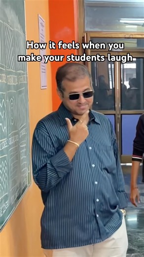 A great sense of humour, an unmatched aura, and a classroom everyone looks forward to.🤝😎