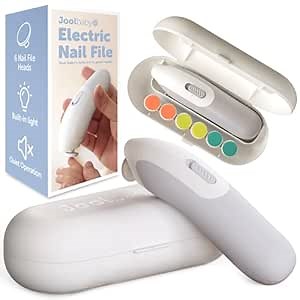 Jool Baby Electric Nail File – Built-in Light & Quiet Operation for Quick & Easy Nail Trimming