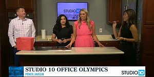 Studio 10 Office Olympics: Pencil Javelin