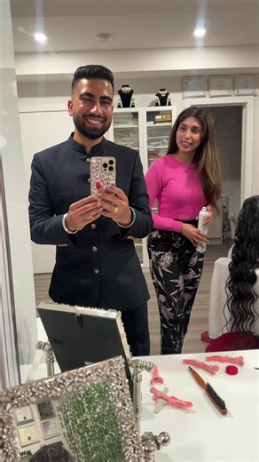 Harman Beauty Studio: Manjinder & Jass Engagement Styling