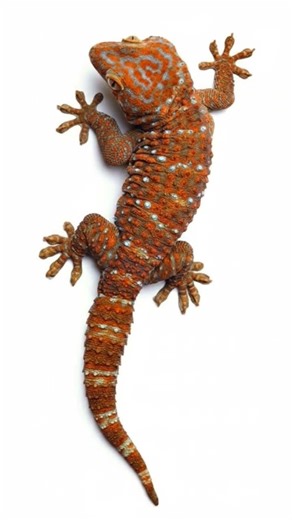 Fiery Wall Guardian 🦎 | Tokay Gecko Macro in Stunning 4K Ultra HD