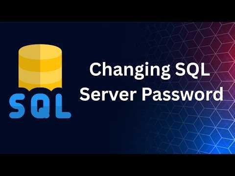 How to Change SQL Server Password | #sql #sqlserver