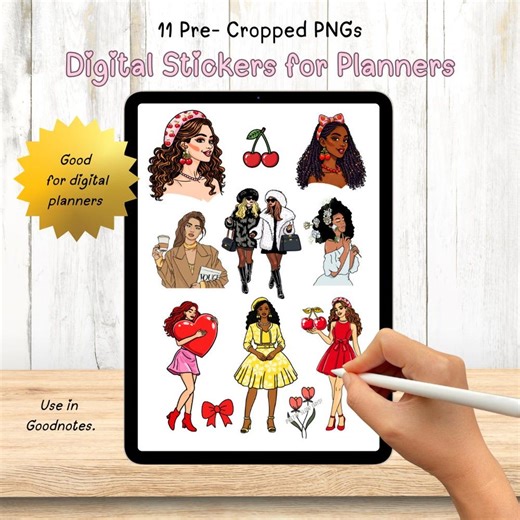 She’s That Girl – Digital Book Stickers - Planner Bundle (goodnotes) for Ipads Tablets - Etsy